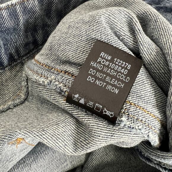 Mustard Seed Denim Midi Jean Skirt Size Medium - Picture 4 of 9